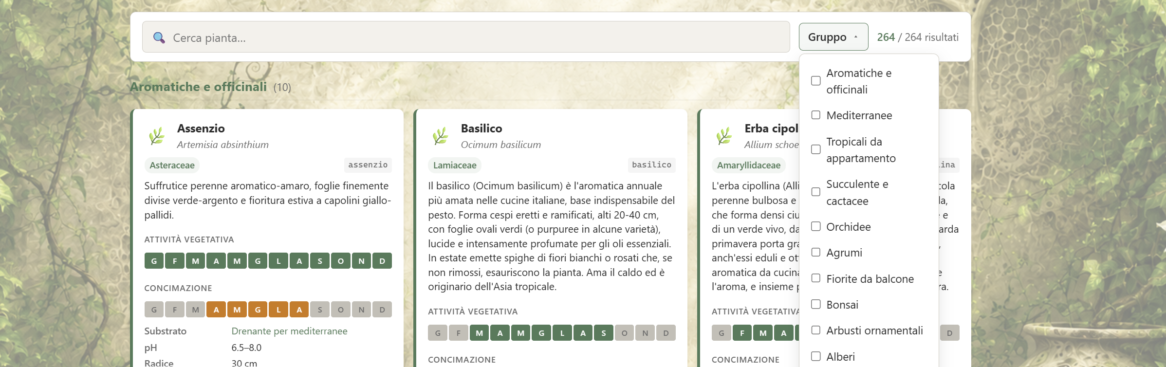 Filtri catalogo